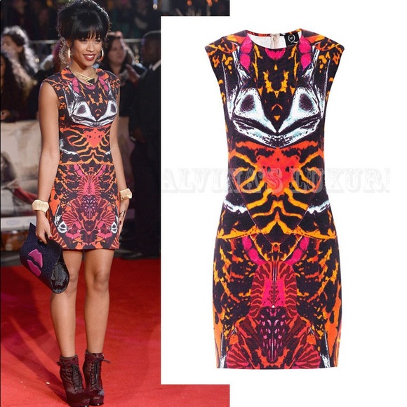 alexander mcqueen bodycon dress